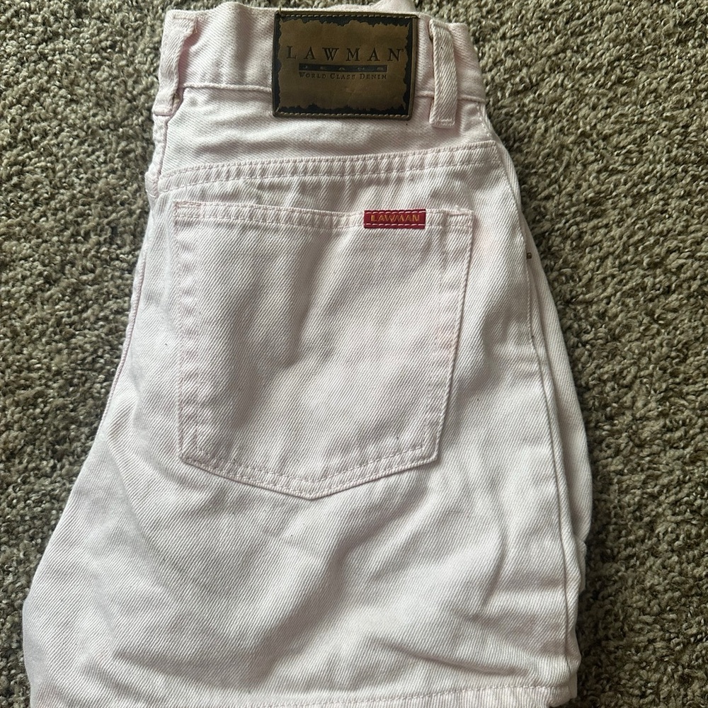 Pink Vintage Lawman Shorts🩷